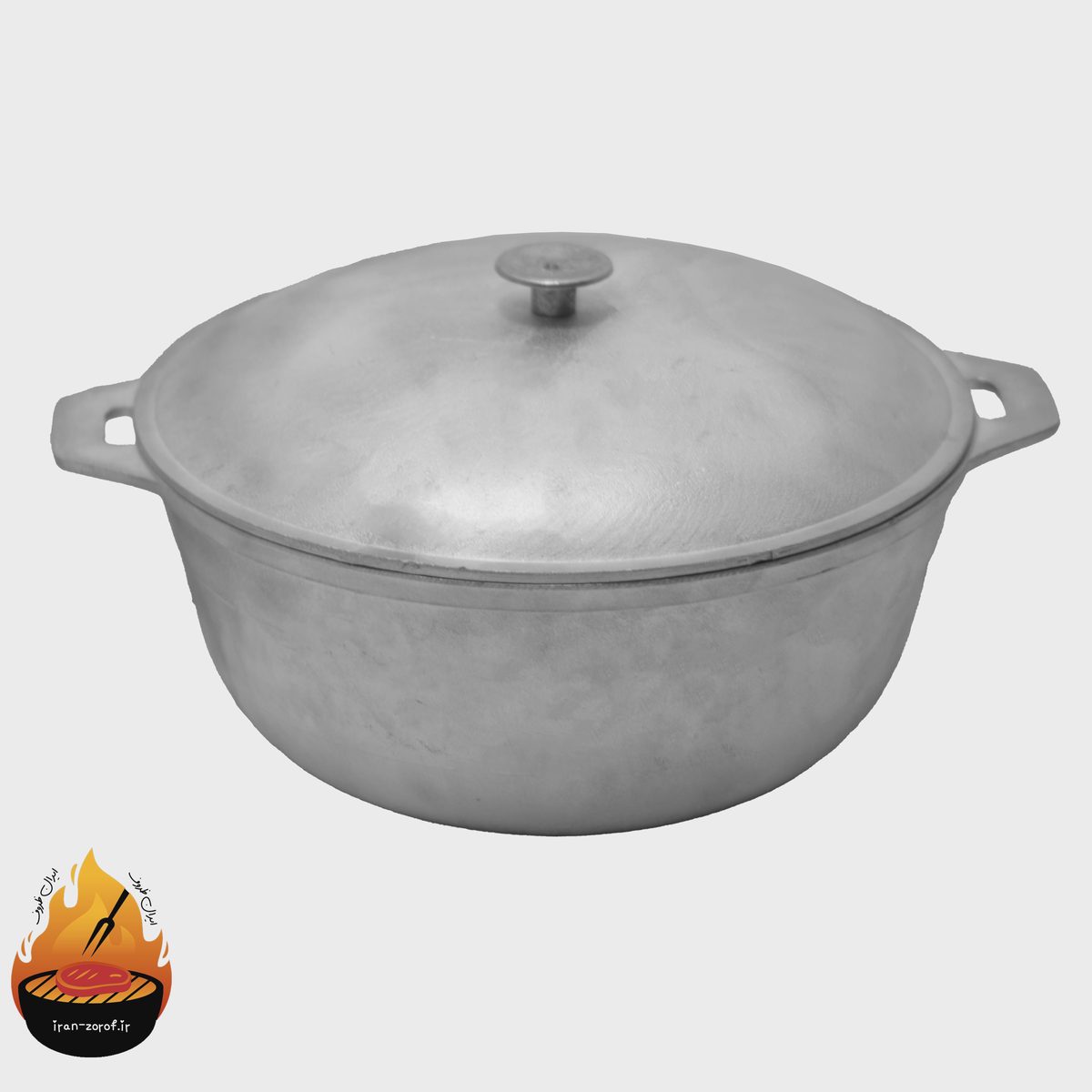 قابلمه چدن روسی درب دار مدل کوکمار