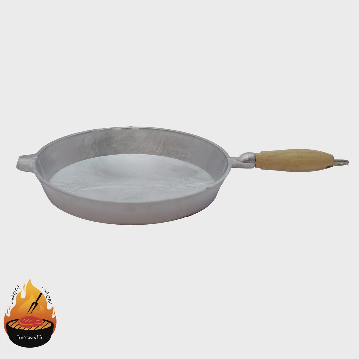 تابه چدن روسی دسته چوبی مدل توس