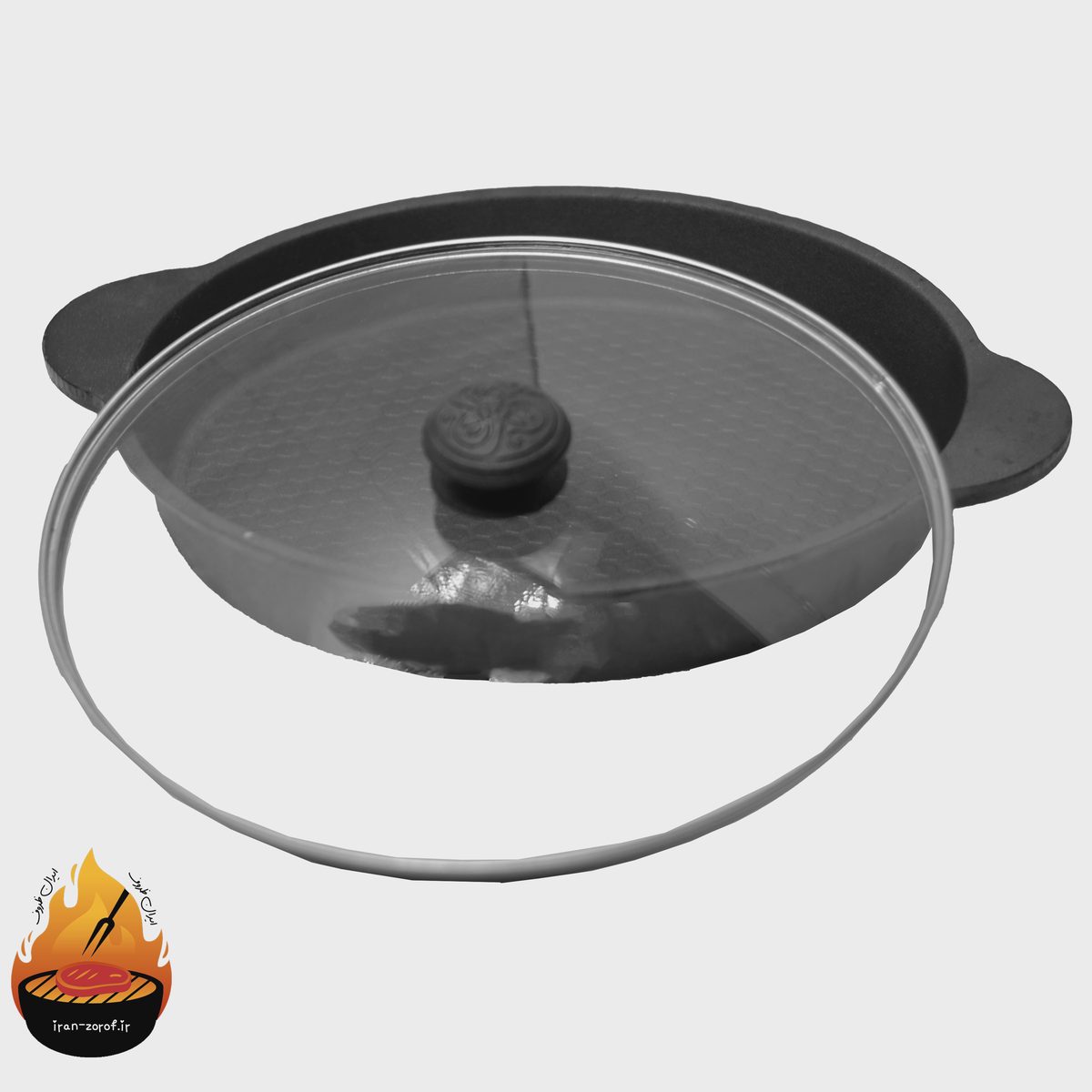 تابه زنبوری چدن اصل مدل کارن درب دار