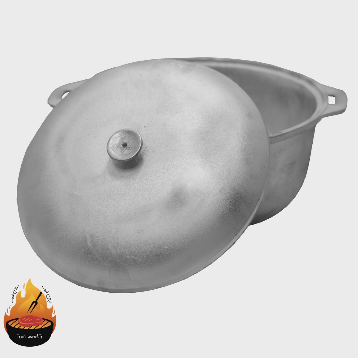قابلمه چدن روسی درب دار مدل کوکمار