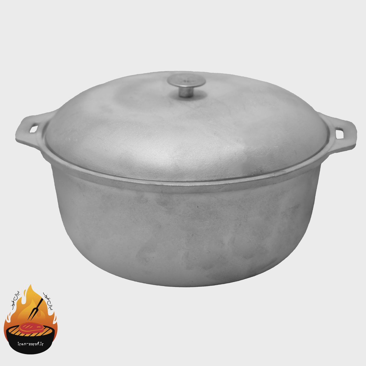 قابلمه چدن روسی درب دار مدل کوکمار